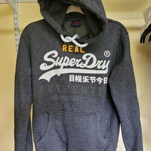SuperDry Gray Women's Small Hoodie